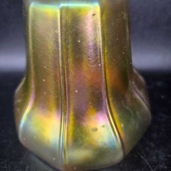 Vintage/antique‎ ribbed Steuben lampshade - Picture 3 of 8